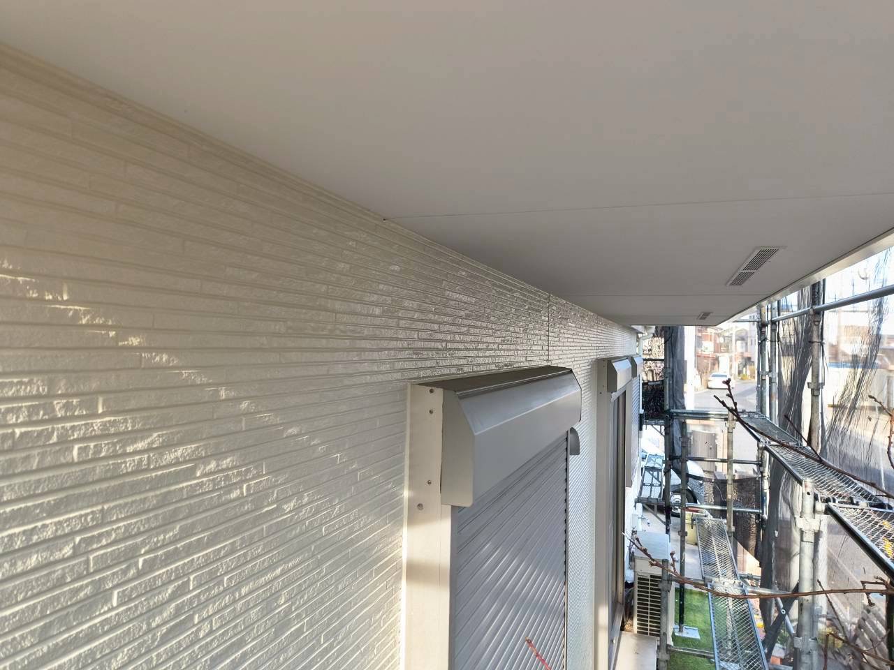 美観が復活したバルコニー下のスペース